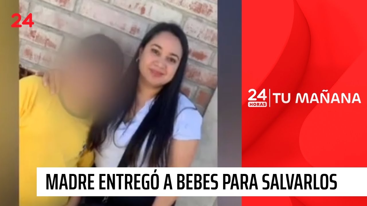 El momento en que madre entregó a sus bebés para salvarlos de incendio en Penco | 24 Horas TVN Chile