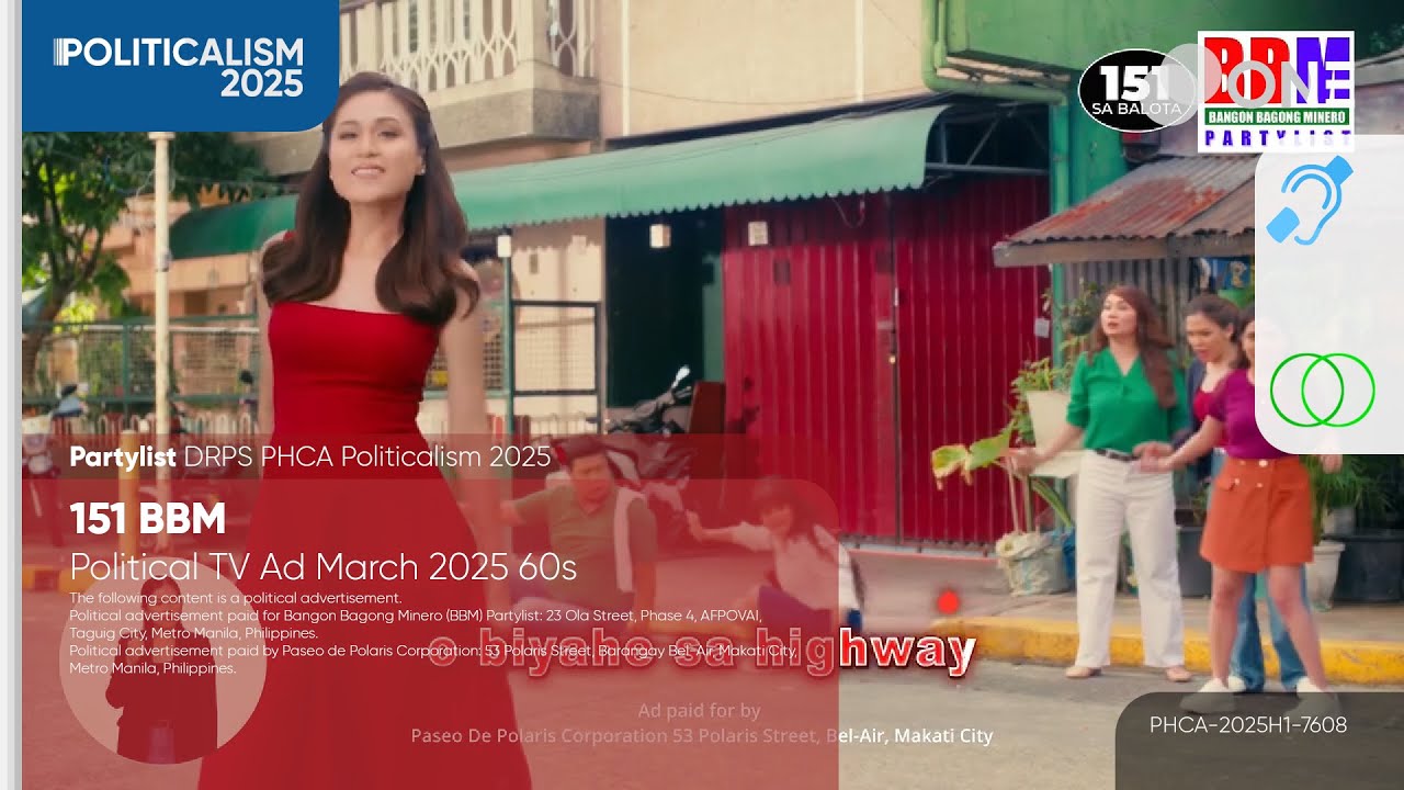 BBM Partylist Political TV Ad March 2025 60s [BCC/ST]