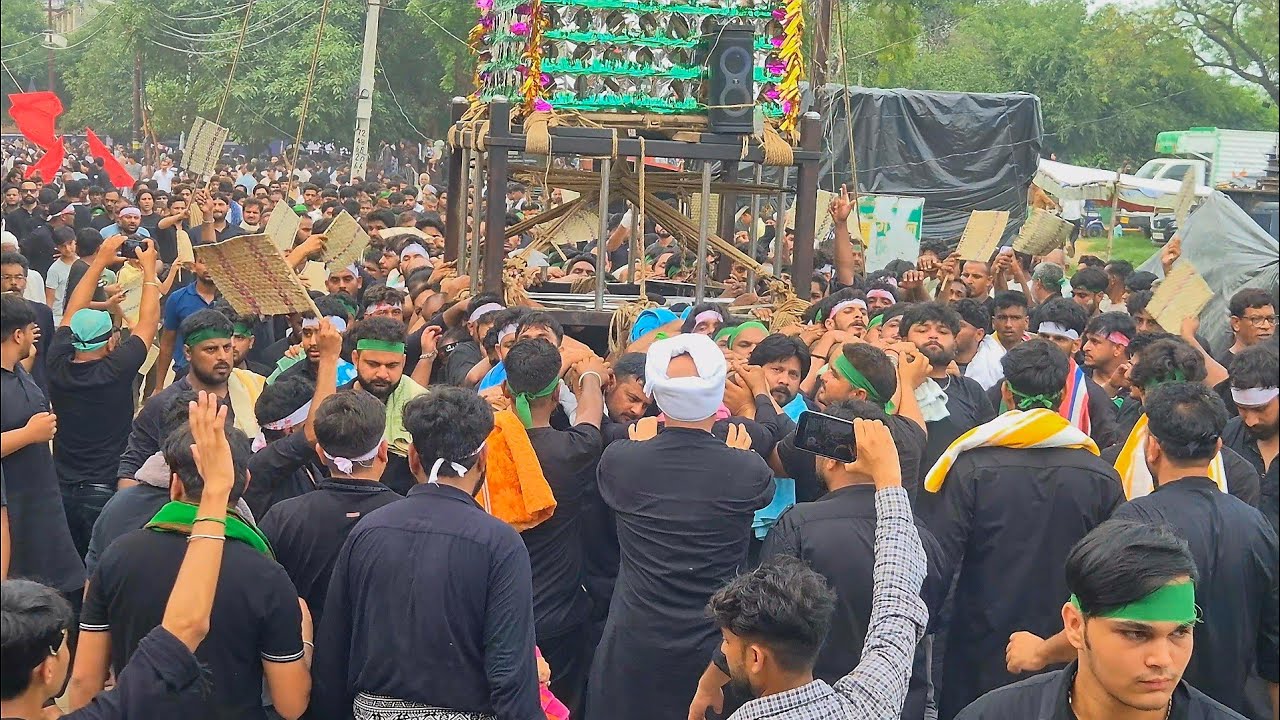 Taziya Muharram 2025 | 10 Muharram Naugawan Sadat Live | Muharram Juloos & Azadari