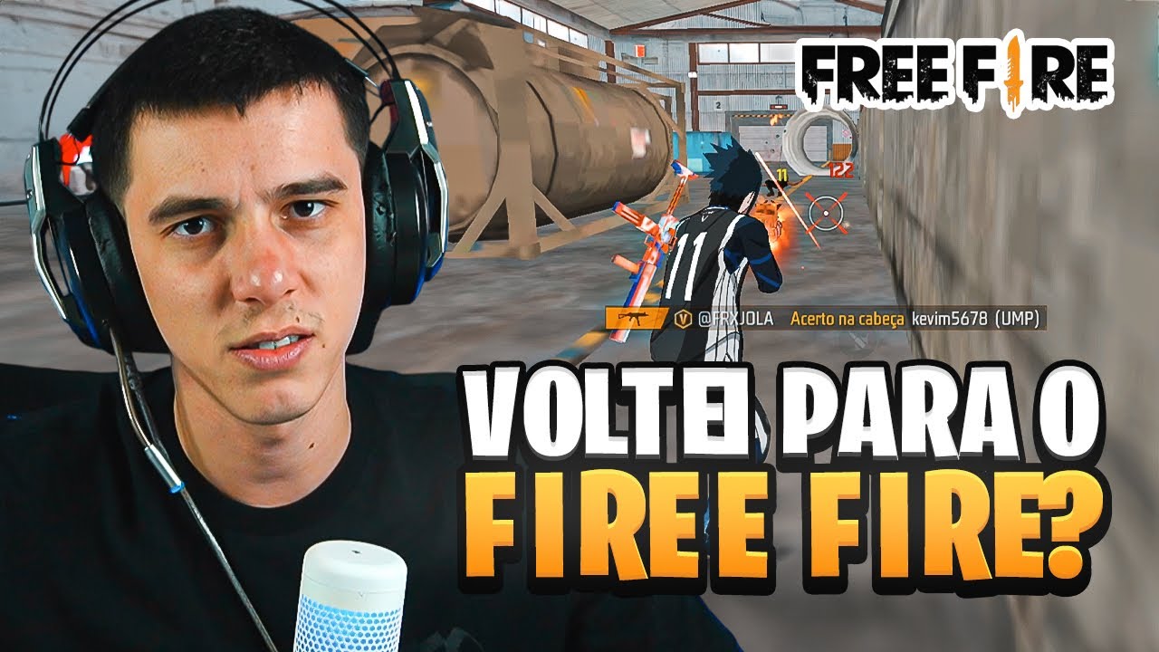 JOGUEI FREE FIRE DEPOIS DE CINCO ANOS!