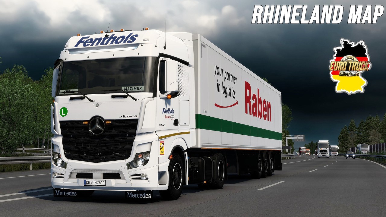 ETS2 NACHTFAHRT von Koblenz nach Mainz I Rheinland Map [3155] EURO TRUCK SIMULATOR 2