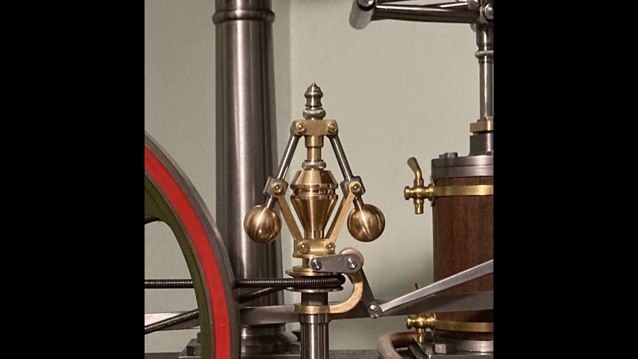 Stuart Turner Beam Engine,  Custom Modified Live Steam Engine with Flyball/Centrifugal Governor