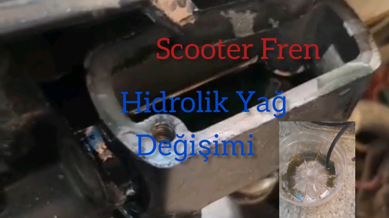 SCOOTER FREN HIDROLİĞİ NASİL DEĞİŞTİRİLİR. FREN HAVA NASIL ALINIR. KM TELİ NEDEN YAĞLANMALIDIR. RKS