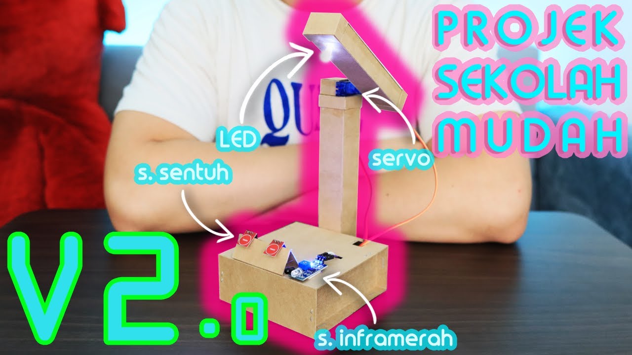 RBT STEM | Lampu Meja Inframerah Automatik + Arduino UNO | Contoh Projek Sekolah | Projek 5