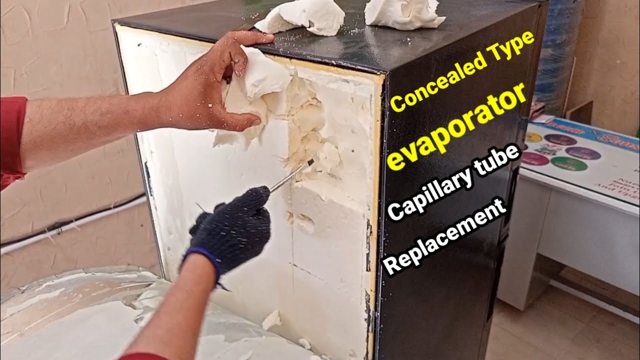 refrigerator capillary replace|plane sheet refrigerator capillary change|how to change capillary tub