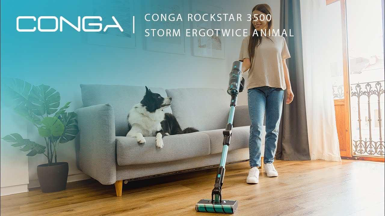 Upright vacuum cleaner Conga Rockstar 3500 Storm ErgoTwice Animal BLDC upright vacuum cleaner