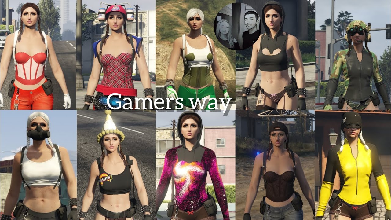 10 мод костюмов женских , gta 5 online outfits