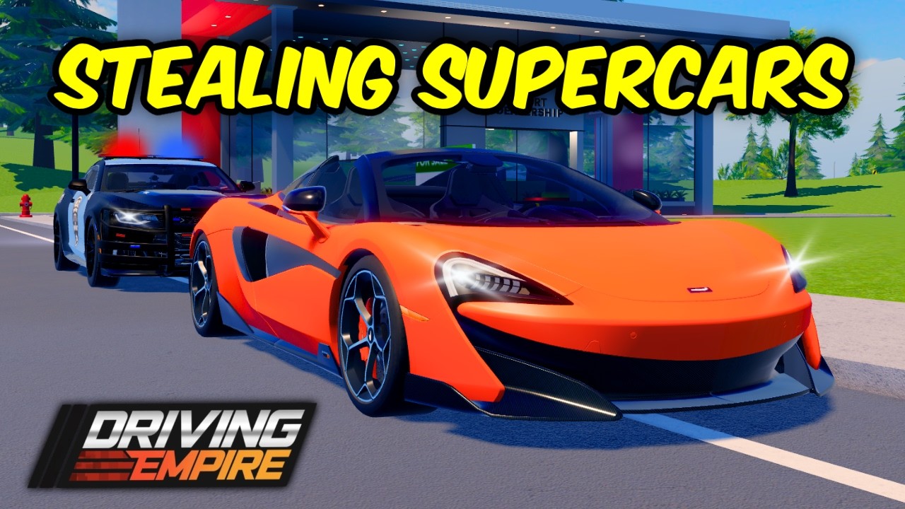 Robbing A Supercar Dealership In Driving Empire
