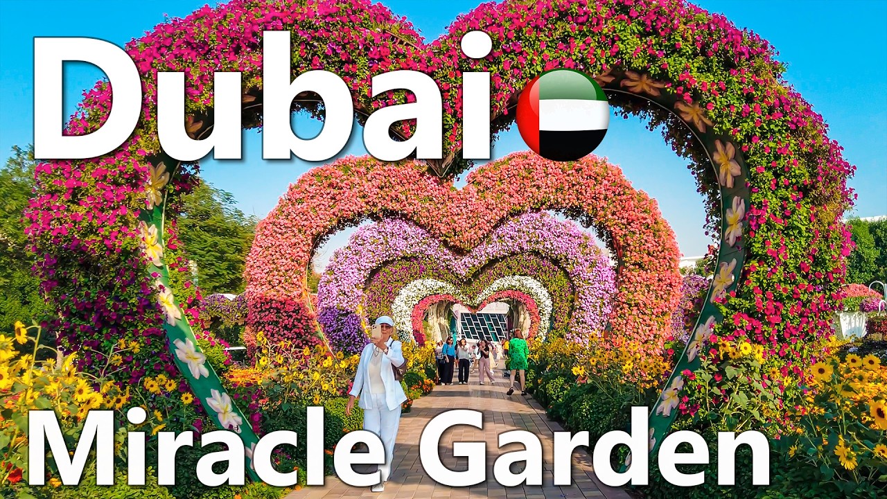 Exploring Dubai Miracle Garden | Attractions & Walk 4К🇦🇪