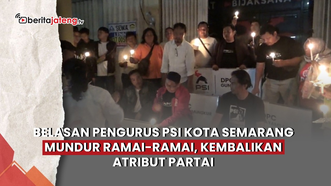Belasan Pengurus PSI Kota Semarang Mundur Ramai Ramai, Kembalikan Atribut Partai