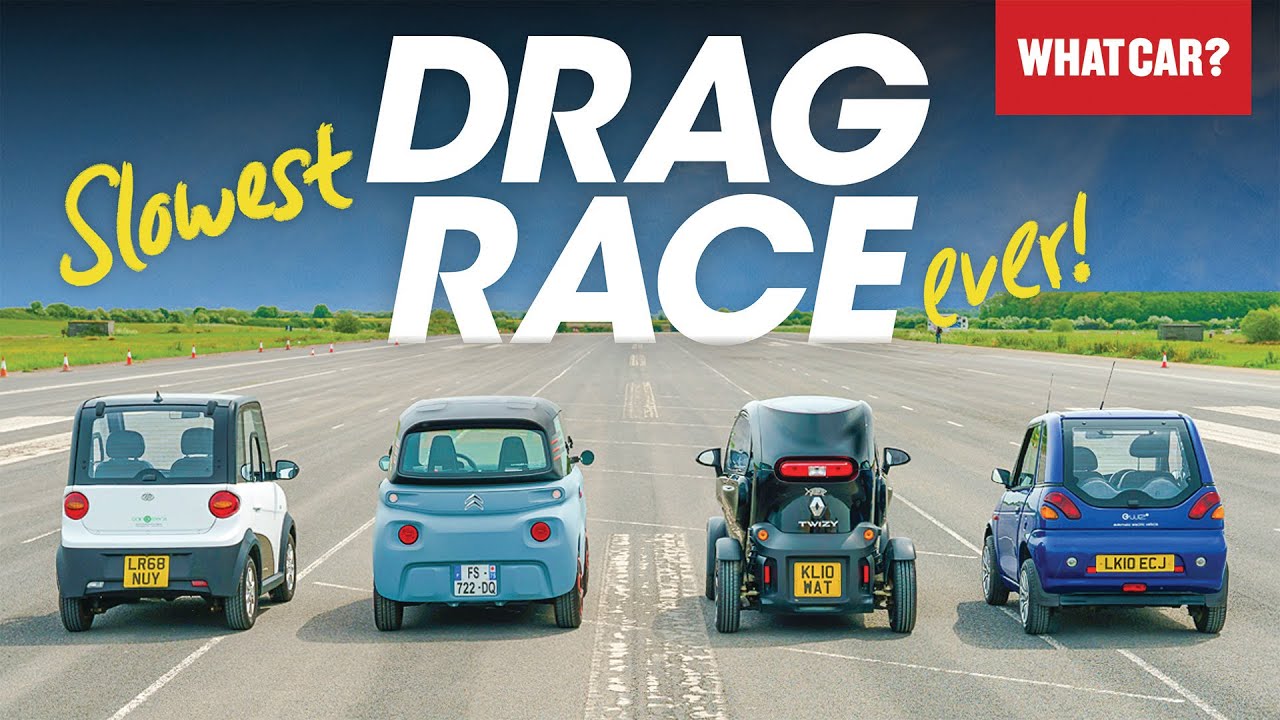DRAG RACE: Citroen Ami против Renault Twizy и другие — битва мини-электромобилей | What Car?
