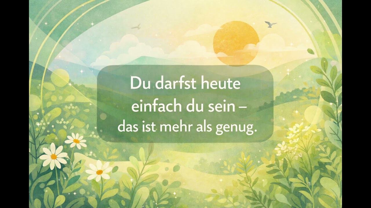 „Du darfst heute einfach du sein – das ist mehr als genug.“