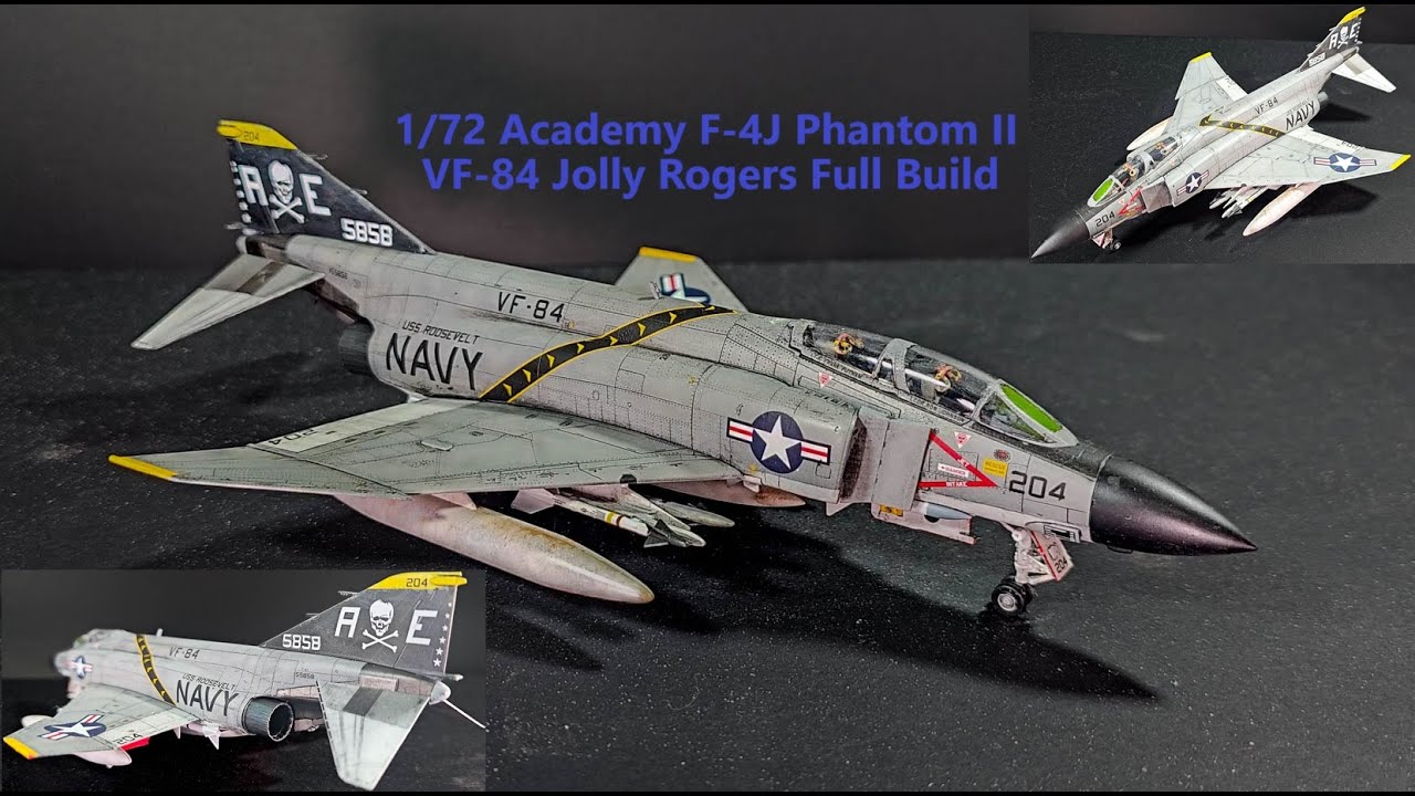 Academy 1/72 F-4J Phantom II VF-84 Jolly Rogers Full Build