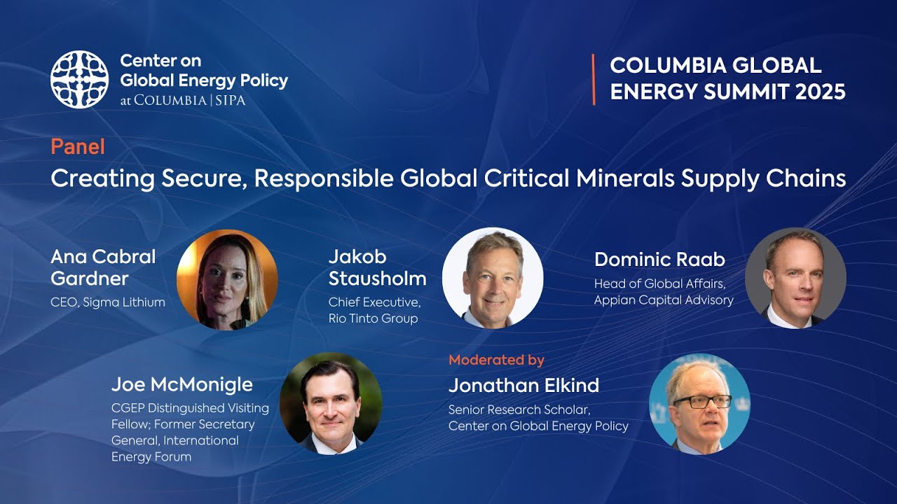 Panel | Creating Secure, Responsible Global Critical Minerals Supply Chains