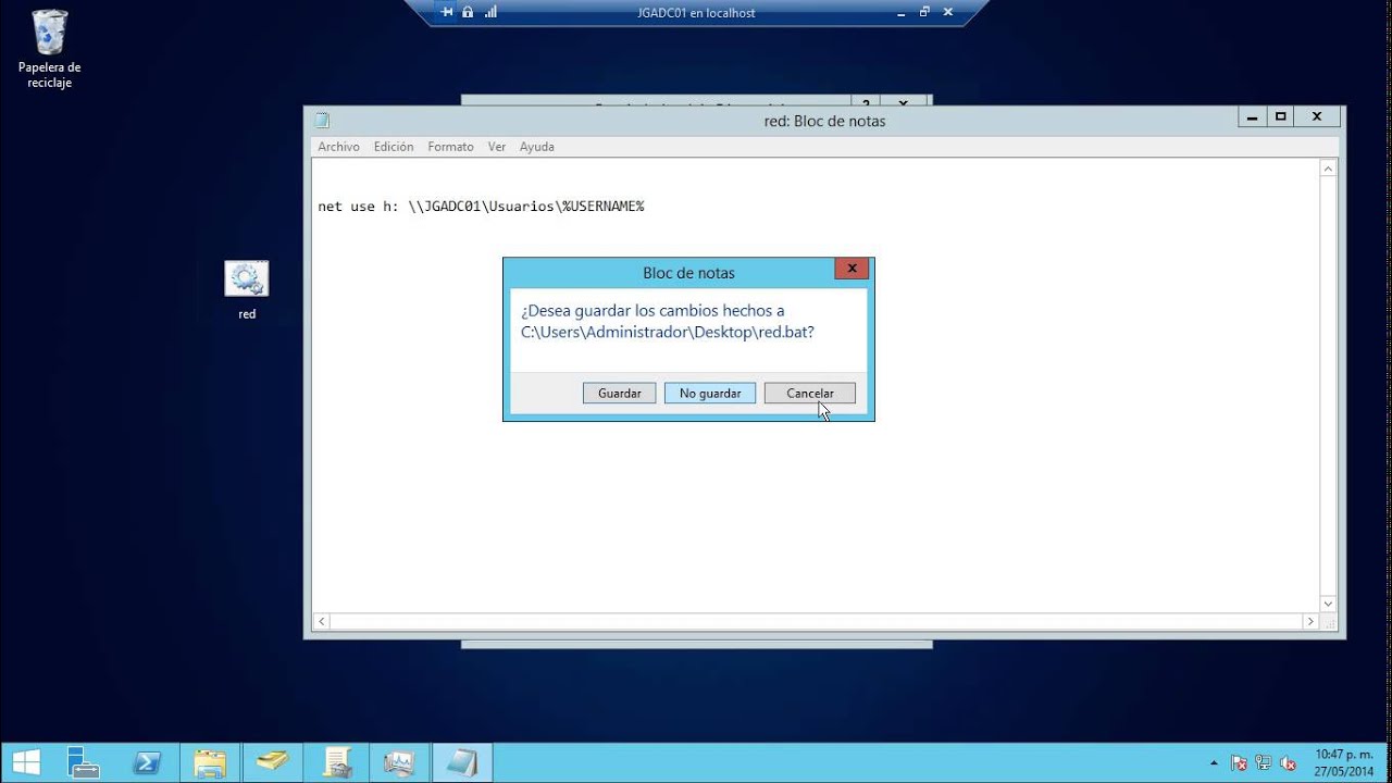 Windows Server 2012 R2 - Mapear unidades de red a usuarios