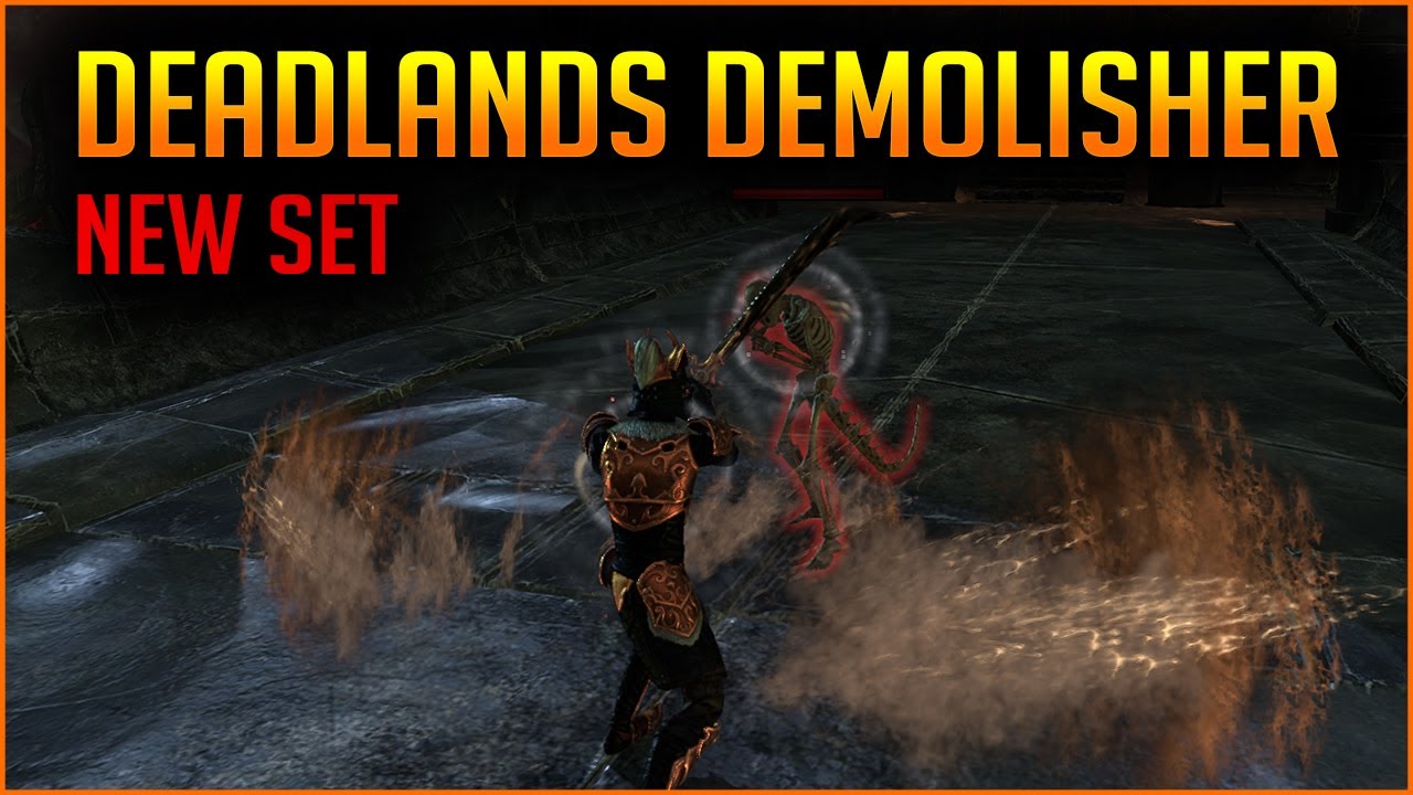 Deadlands Demolisher Set - Bash damage focused set - Deadlands DLC ESO