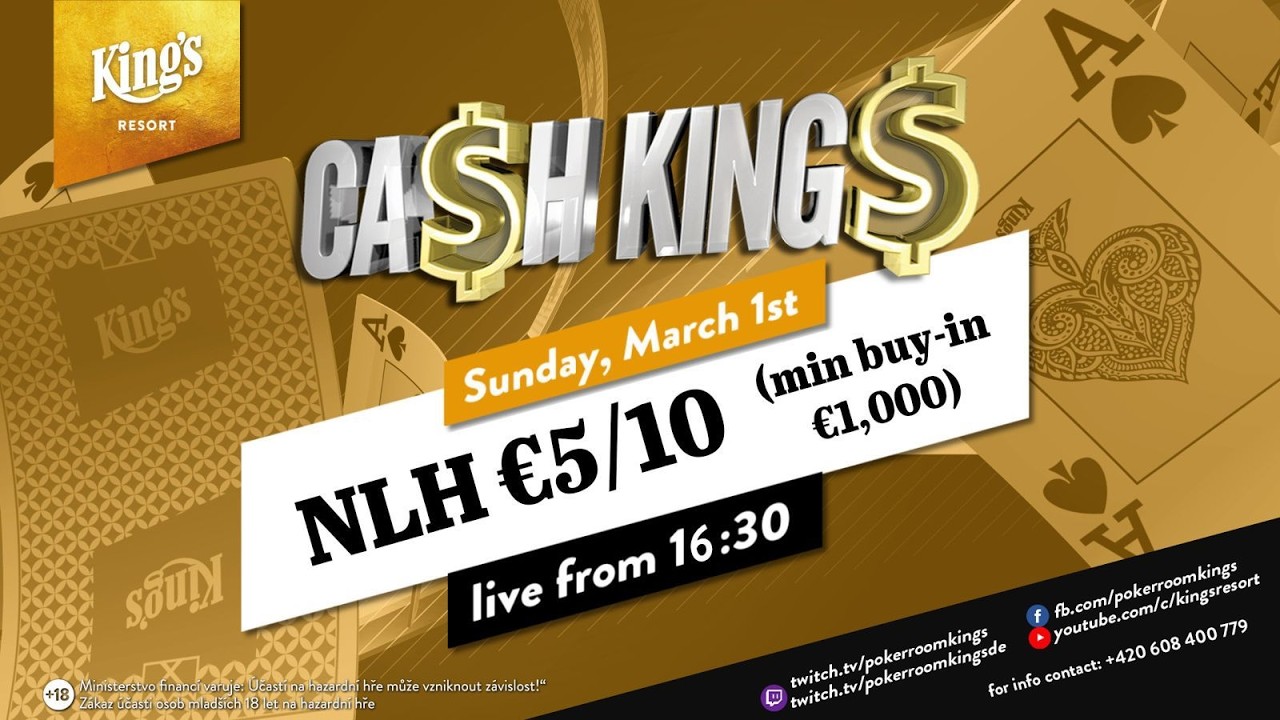 🤑 Ca$h King$ Special €5/€10 NLH Cashgame @ King's Resort! - 🎙