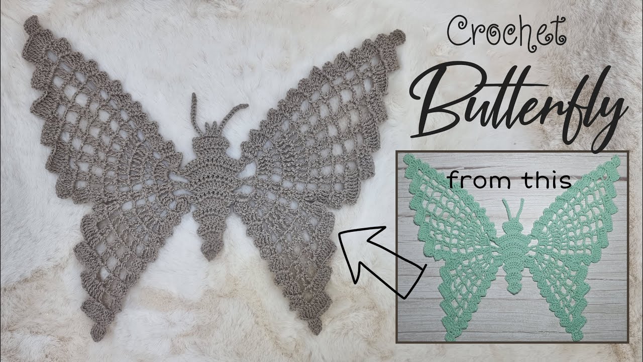 (REMAKE) How to Crochet Butterfly Part 1 | Tutorial Merajut
