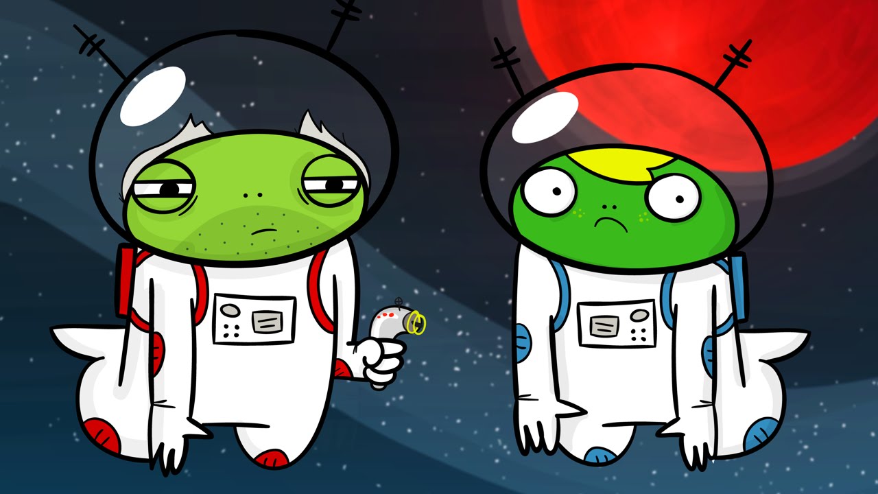 Frösche im Weltraum