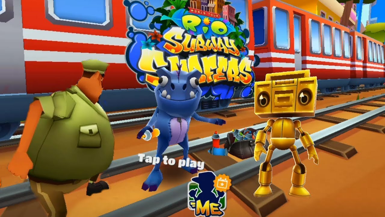 Subway Surfers Welcome to Rio 2019 - Dino vs Tagbot Gameplay| Cartoons Mee