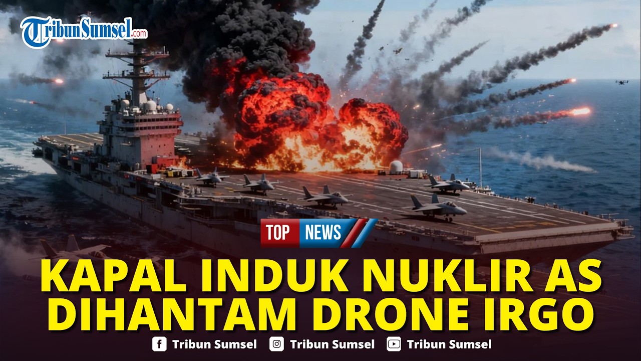 🔴Detik-detik Kapal Nuklir AS Dihujani Drone IRGC saat Dekati Selat Hormuz, USS Abraham Lincoln Kabur