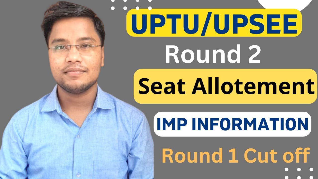 UPTU/AKTU BTECH Round 2 Seat Allotment ✅ | UPTU Round 1 Cut off | UPSEE Counselling 2022 #uptu