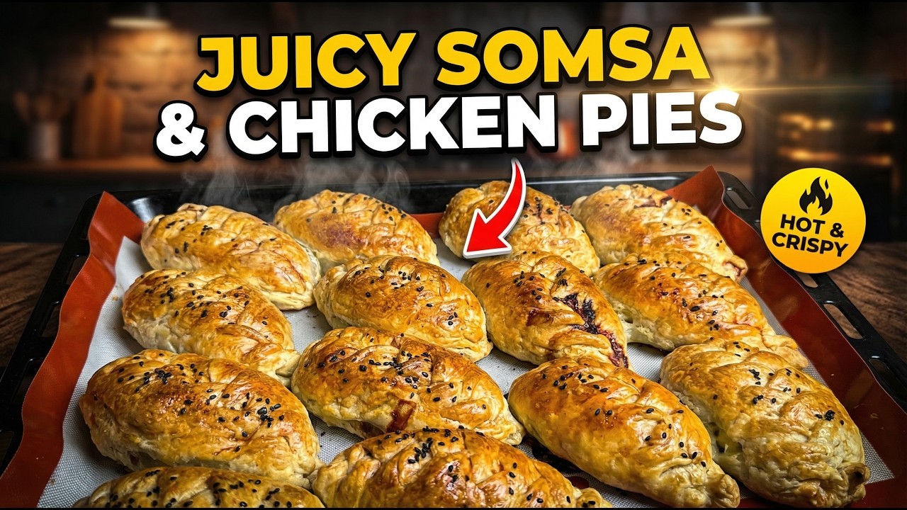 Tavuklu Börek! Somsa & Chicken Pies! Пирожки с курицей!