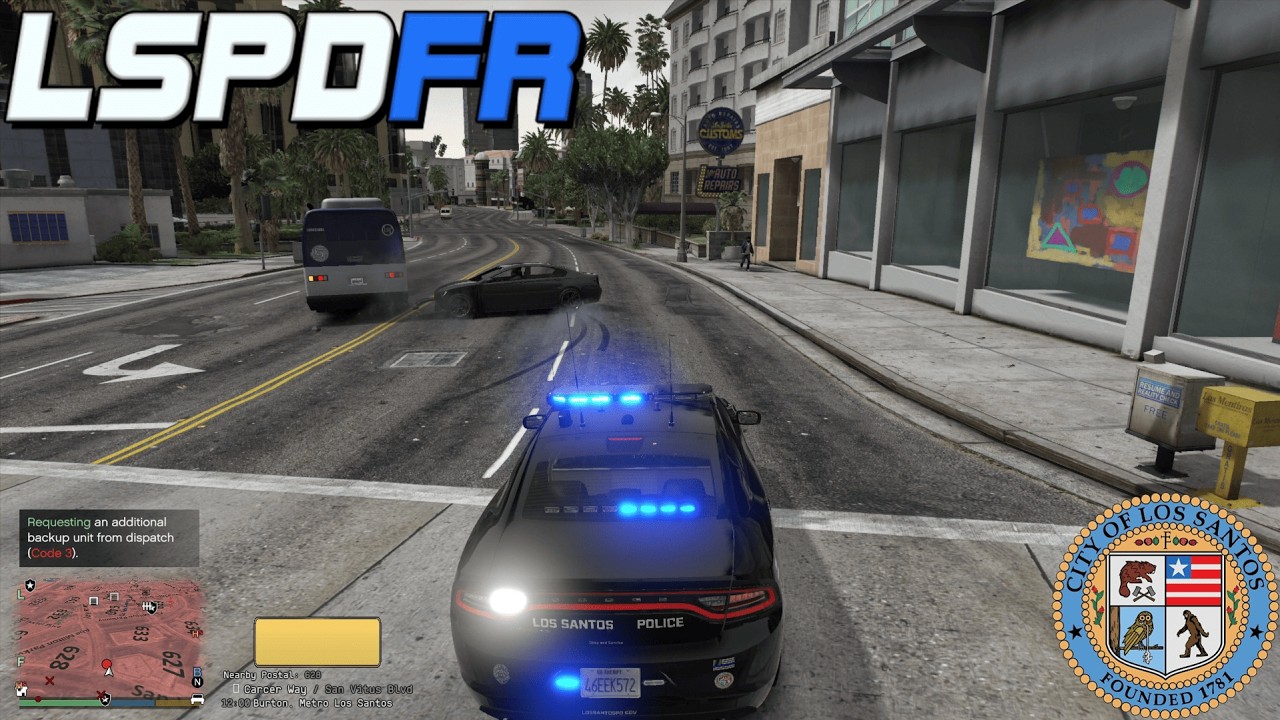 LSPDFR | LSPD PATROL #4 (Pursuit, shots fired, street fight and more)