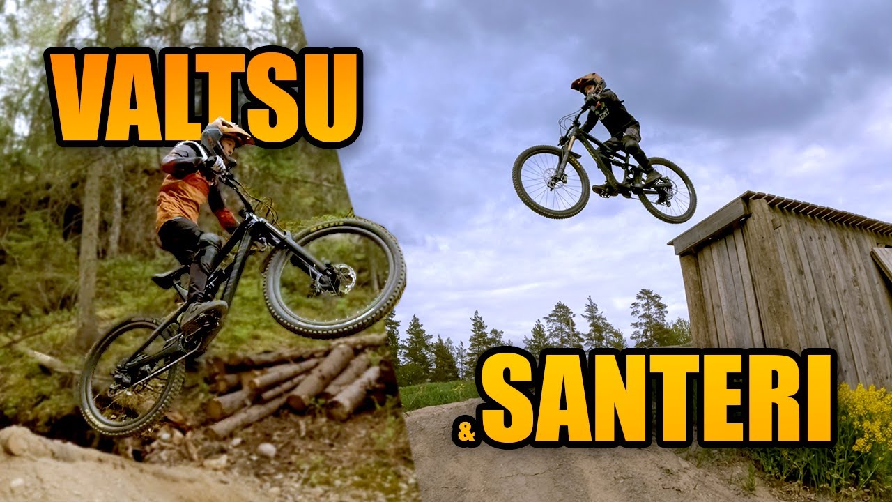 12-vuotiaat ALOITTELIJAT tekevät selvää jälkeä Nuuksio bike parkista!