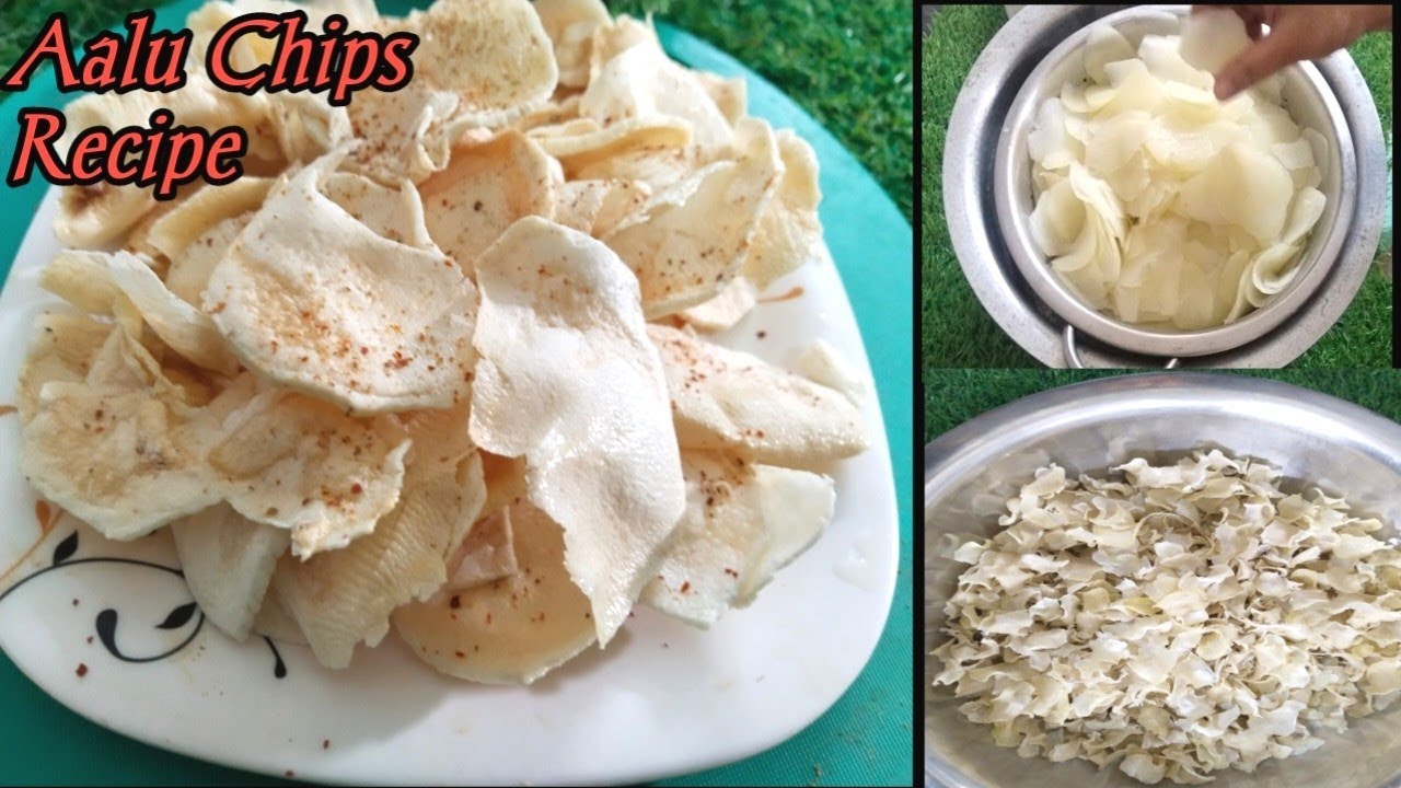 Crispy Potato Chips | Potato Recipes | Evening Snacks Recipe | Aloo Chips | Kids School Snack Ideas