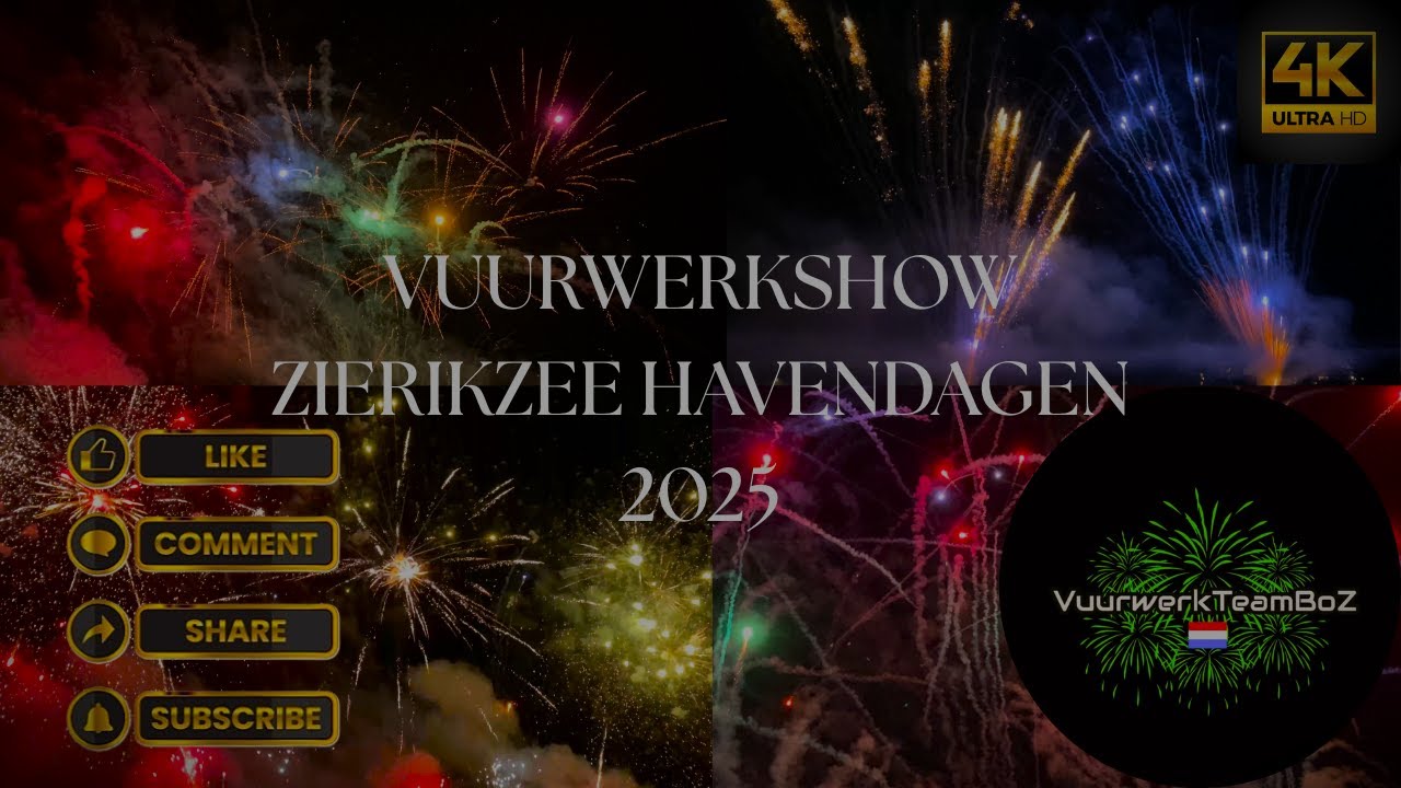 VUURWERKSHOW ZIERIKZEE | HAVENDAGEN | 2025 [4K]