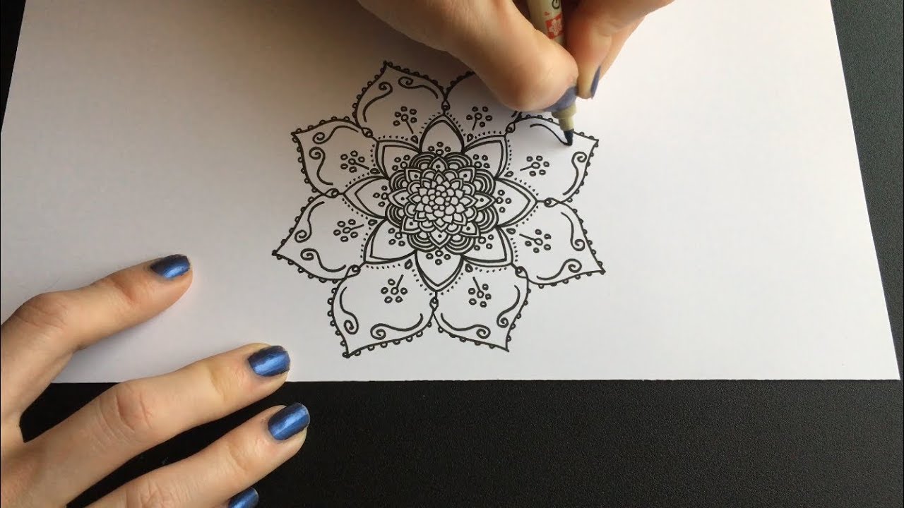Freehand Mandala Drawing - Nicky Kumar Art