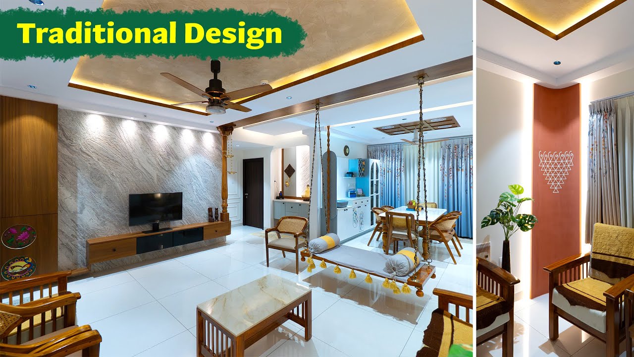 Traditional Design By My Space Design Studio | Aparna Sarovar Zicon #interiordesign #homedecor