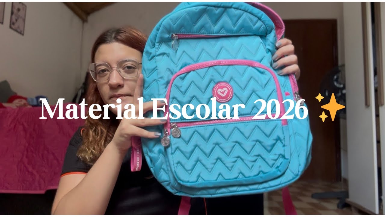 Meu material escolar 2026 ✨