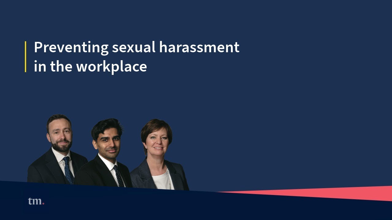 Preventing sexual harassment in the workplace - employer webinar