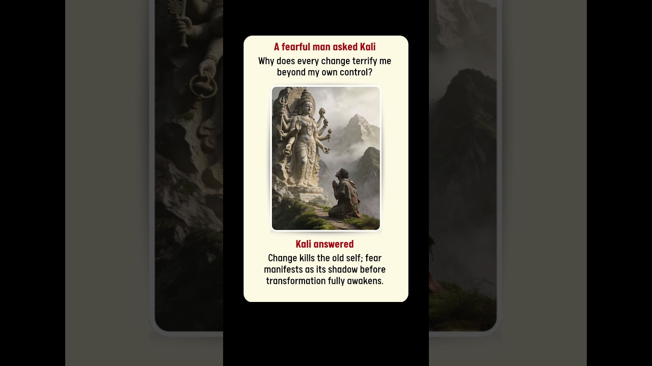 Why Change Scares the Soul 🩸🔥 #sanatan #wisdom #shorts