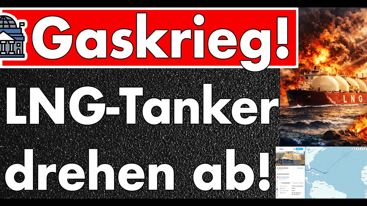 Gaskrieg eskaliert! Viele LNG-Schiffe drehen von Europa nach Asien + Ausfälle von Qatar-Gas!