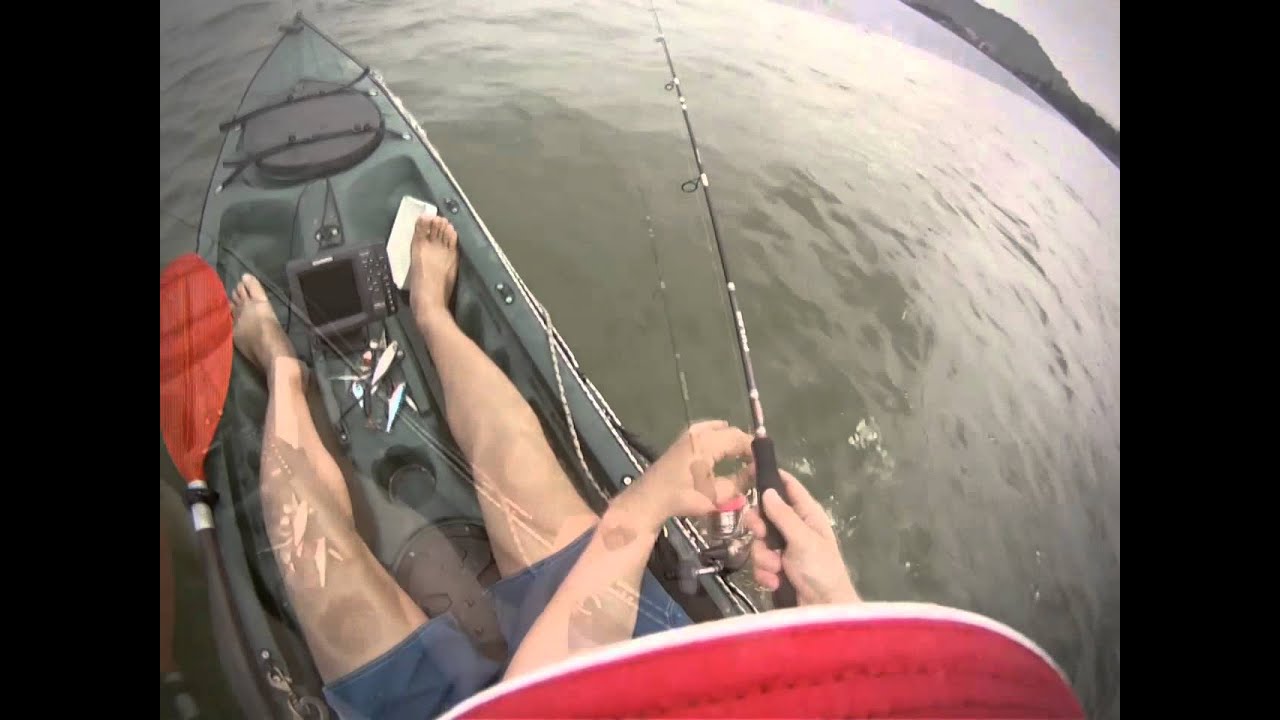 Balatoni süllők nyomában pergetőbottal - Kayak fishing for walleye (zander) on lake Balaton 2011