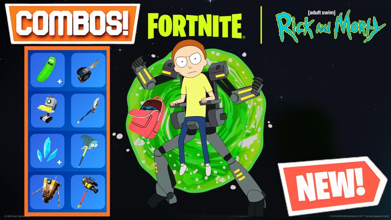 ЛУЧШИЕ КОМБИНАЦИИ СКИНОВ МЕХА-МОРТИ (РИК И МОРТИ!) ОБНОВЛЕНО - Fortnite