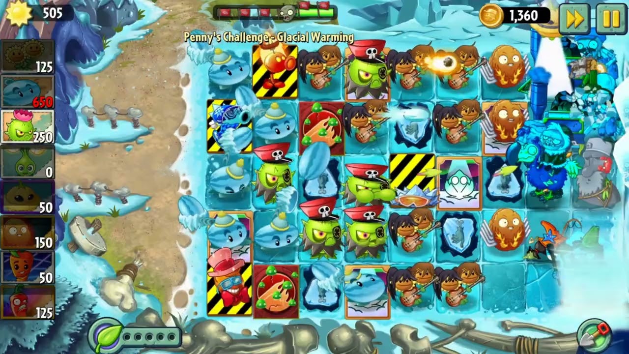 How To Beat Penny's Challenge 1/19/26 - Glacial Warming (PvZ2 Reflourished)