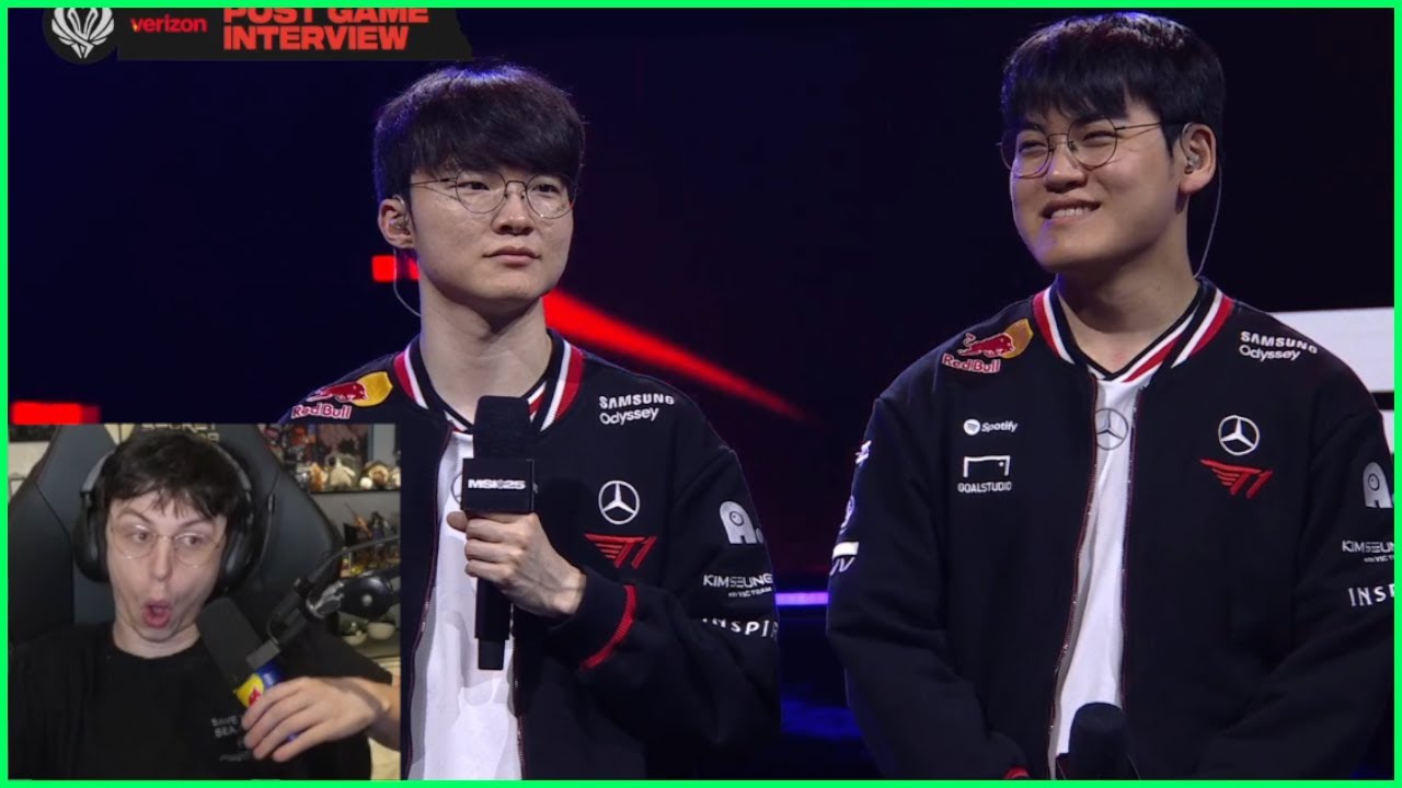 Caedrel Reacts To Faker & Guma Giving Some Spice In Their Post Game Interview