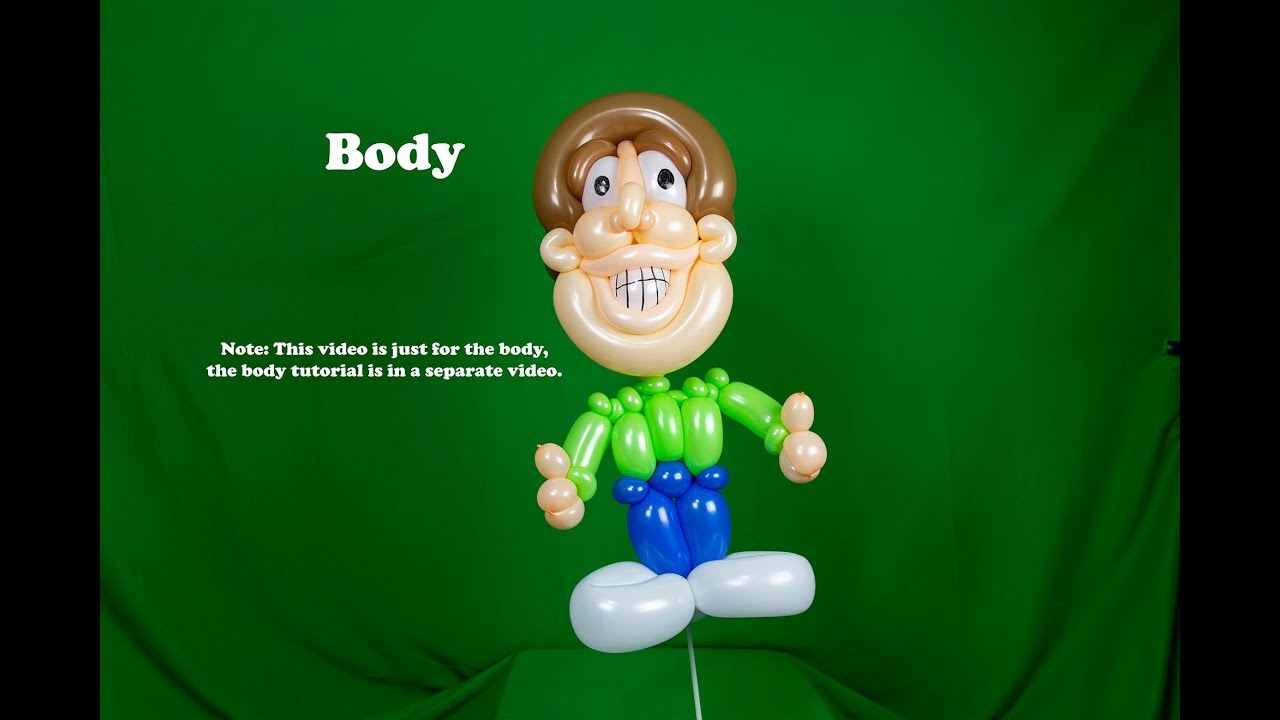 Learn how to make a balloon human body with balloon twisting