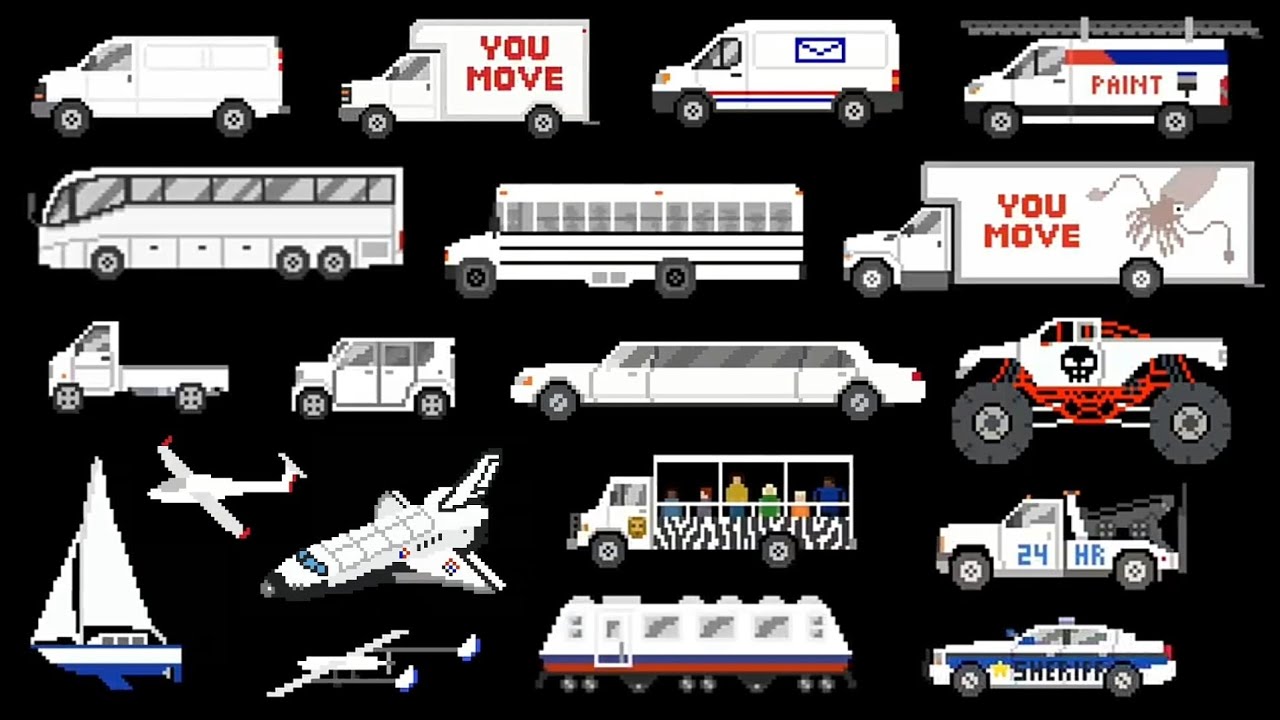 White Vehicles - (@TheKidsPictureShow)