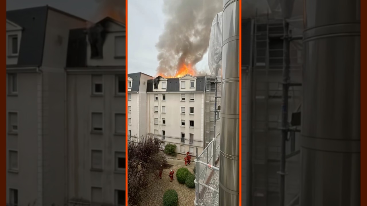 Incendie IMPORTANT &agrave; Maisons-Alfort ! 🔥