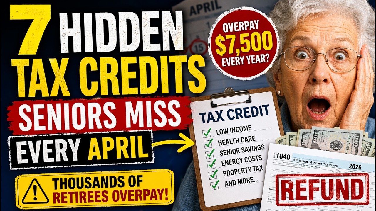 7 Hidden Tax Credits Seniors Miss Every April &mdash; Why Thousands of Retirees Overpay by $7,500 (2026)