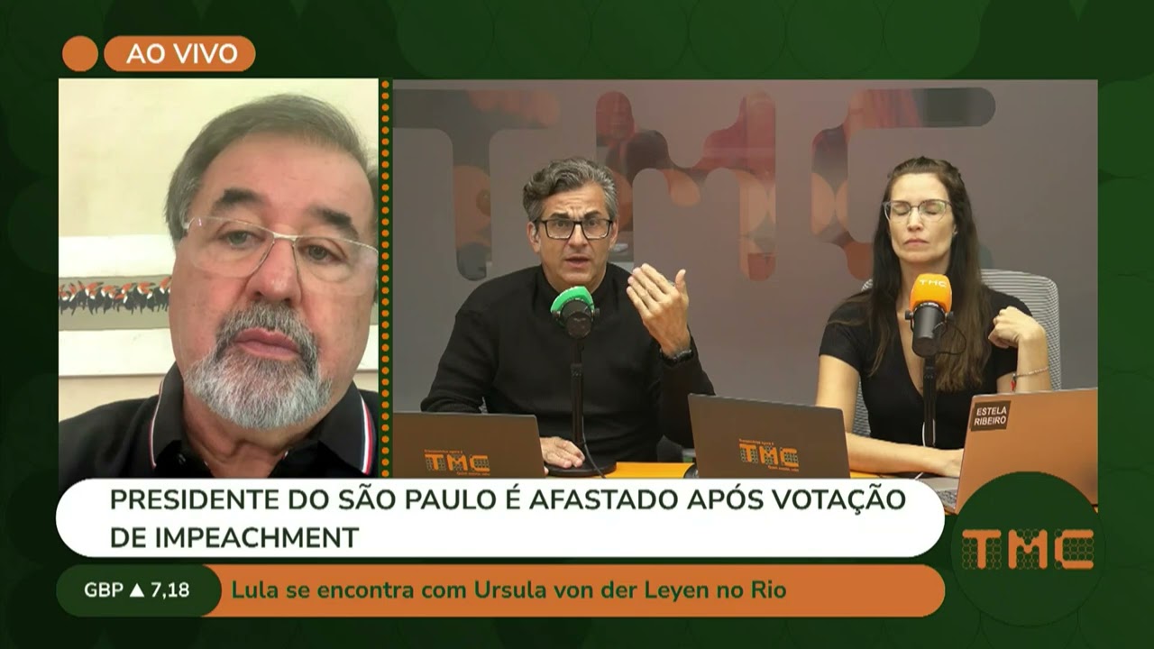 MARCO AURÉLIO CUNHA FALA SOBRE AFASTAMENTO DO PRESIDENTE DE SÃO PAULO