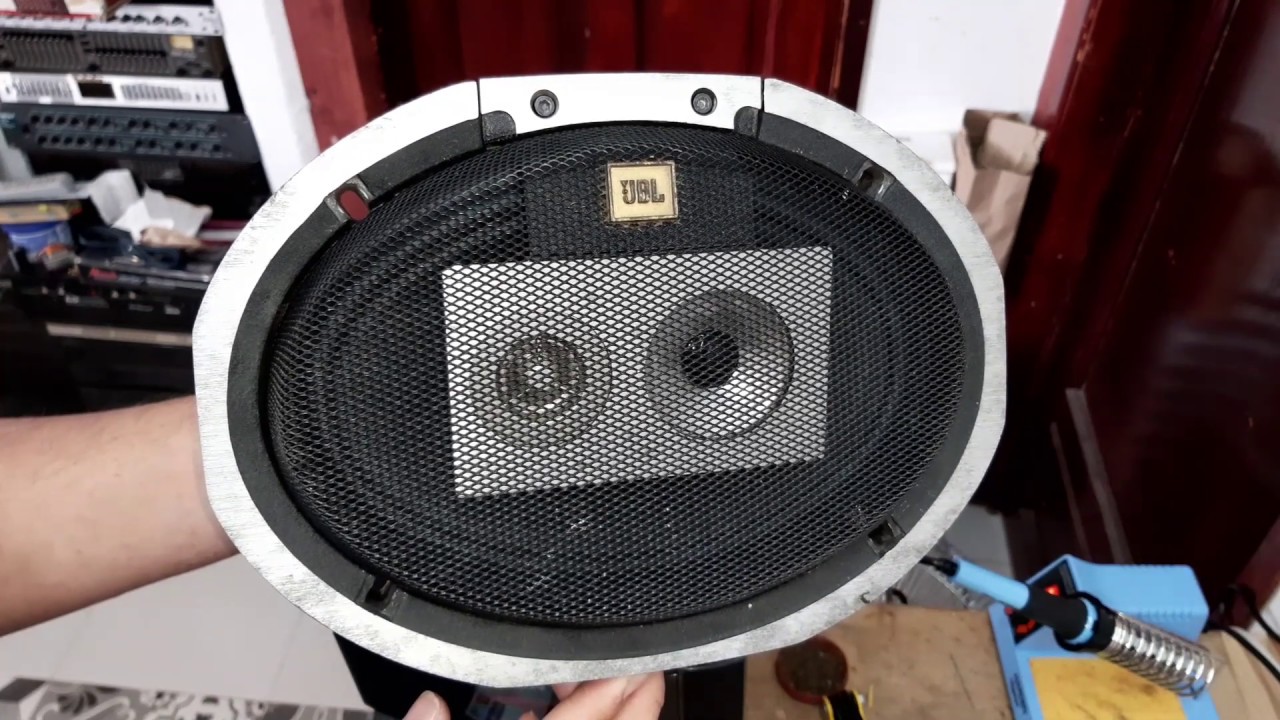 Reparando bocinas 6x9 jbl decada y una de 18 pulgadas