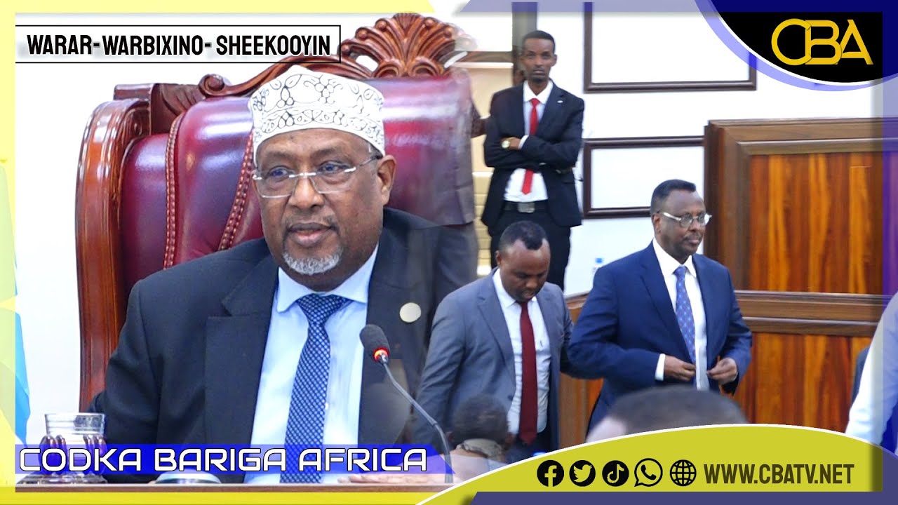 Gudoomiye Axmed Madoobe oo Hoolka Baarlamaanka Somalia ka saaray Wasiirka Cadaaladda iyo Dastuurka.