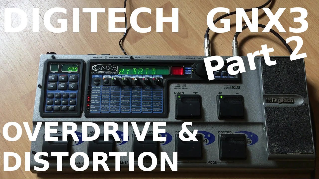 Digitech GNX3 overdrive and distortion demo part 2
