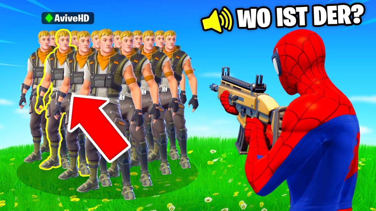 ER sucht mich 1 STUNDE unter 50 LEUTEN in Fortnite!